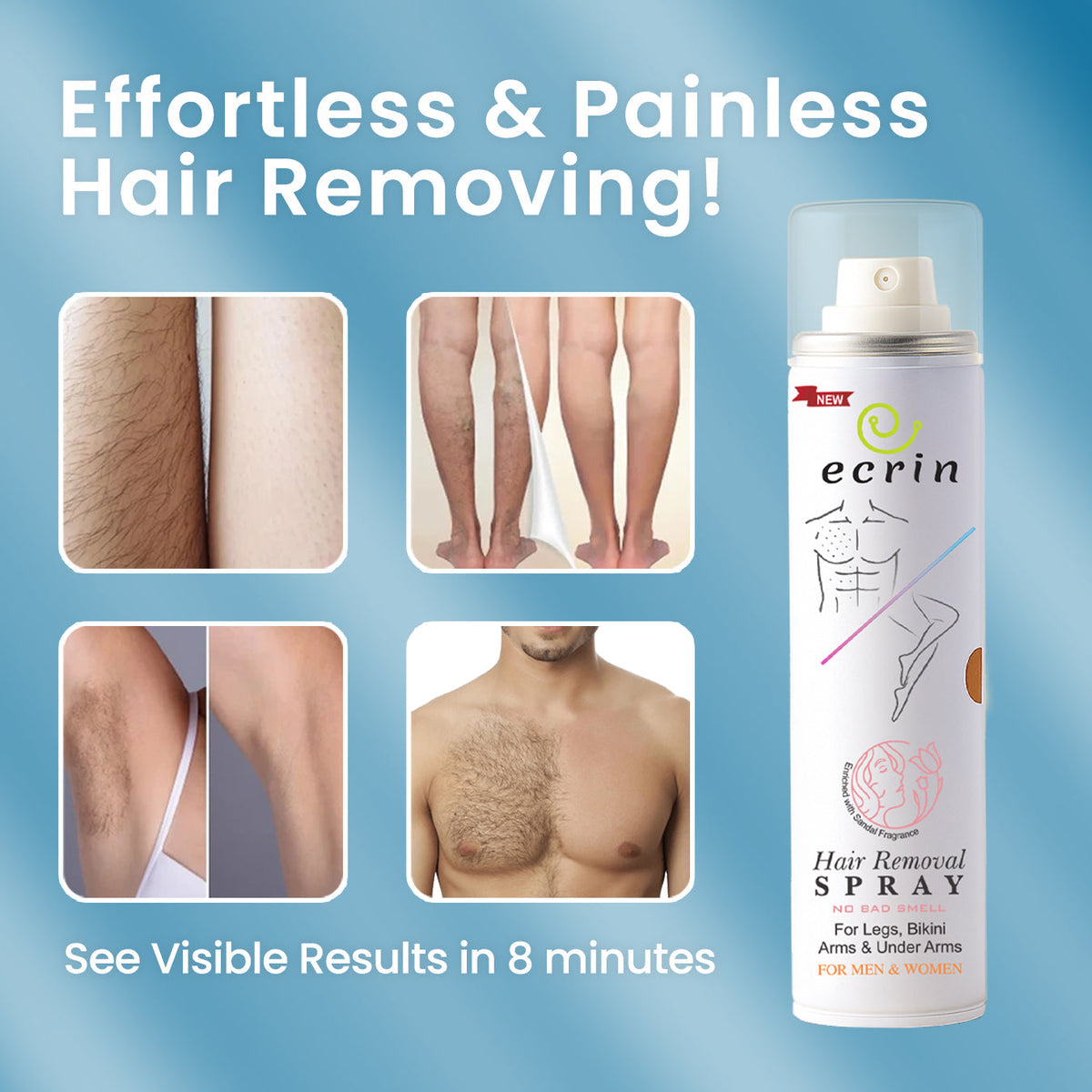 Hair Removal Foaming Spray (for men & women)