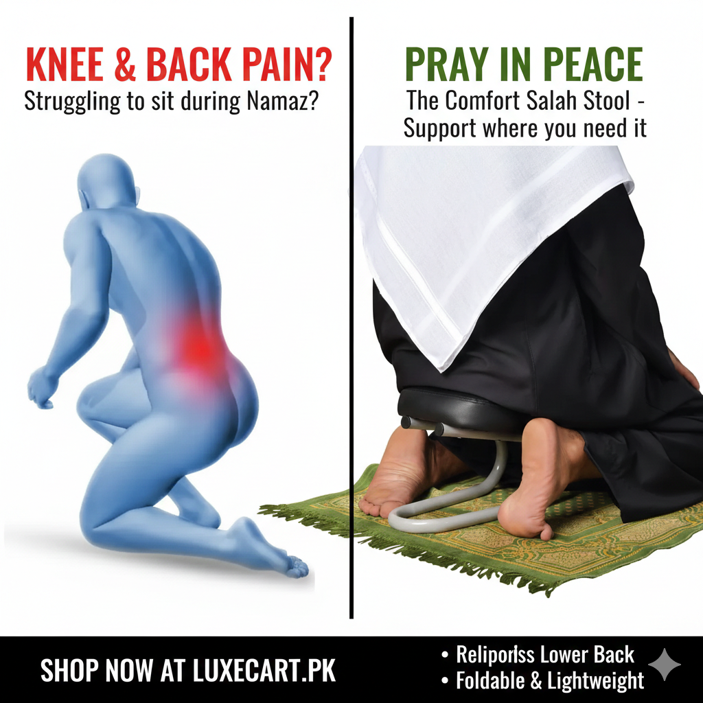 Portable Namaz chair for painless prayers