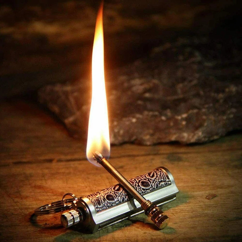 Metal Fire Starter Lighter Waterproof Flint Match